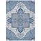 Homeroots 10' X 14' Blue Gray And Ivory Oriental Washable Indoor Outdoor Area Rug 600149 - alternate 2