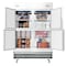 Koolmore 54 in. Commercial Stainless Steel Solid Half Door Reach-In Freezer, 47 cu. ft. RIF-2D-SSHD - alternate 1