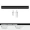 Amerock Augment 6-5/16 inch (160mm) Center-to-Center Matte Black Cabinet Pull, 25PK 25VMP37153MB - alternate 2
