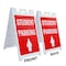 Signmission Student Parking With Up Arrow, A-Frame & 2 Decals Installed, Heavy-Duty Plastic Frame SBHD-D-2436-StudentParkingWithUpArrow - alternate 3