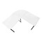 Homeroots 55" White and Black L Shape Computer Desk 376540 - alternate 2