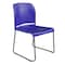 Flash Furniture 880 lb. Capacity Blue Full Back Stack Chair RUT-238A-BL-GG - alternate 1