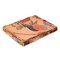 Homeroots 50" X 70" Orange and Red Kantha Cotton Floral Throw Blanket with Embroidery 357559 - alternate 2