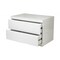 Homeroots 18" White Wood Two Drawer Nightstand 370736 - alternate 2