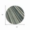 Homeroots 8' Black Gray And Ivory Round Striped Washable Indoor Outdoor Area Rug 614961 - alternate 2