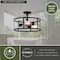 Vaxcel Akron 15-in W Bronze Farmhouse Round Cage Semi Flush Mount Ceiling Light C0266 - alternate 2