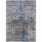 Homeroots 5' X 8' Blue And Gray Floral Washable Indoor Outdoor Area Rug 605074 - alternate 2