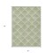 Homeroots 3' X 5' Green Beige And Ivory Geometric Washable Indoor Outdoor Area Rug 594701 - alternate 4
