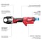 Milwaukee Tool Crimper, 16.68" L, 3.15" W, 5.28" H 2679-750CU - alternate 2