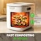 Nutrichef 4 Quart Electric Kitchen Composter, White NCCMP4LWH - alternate 2