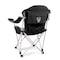 Picnic Time Family Of Brands NCAA NC State Wolfpack Reclining Camp Chair - Beach Chair for AdultsBlack with Gray Accents 803-00-175-424-0 - alternate 1