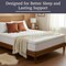 Lavish Home Down Alternative Mattress Topper 233 Thread Count Hypoallergenic Fiber-Filled Twin Pad, White 64-12-T - alternate 2