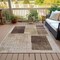 Homeroots 5' X 8' Brown And Taupe Geometric Washable Indoor Outdoor Area Rug 631928 - alternate 2
