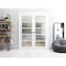 Sartodoors Double French Interior Door, 56" x 96", White QUADRO4002DD-WS-5696 - alternate 1