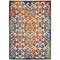 Homeroots 8' X 11' Ivory Blue Orange And Green Trellis Indoor Outdoor Area Rug 546793 - alternate 1