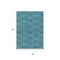 Homeroots 8' X 10' Teal Blue Fern Green And Ivory Geometric Washable Indoor Outdoor Area Rug 615239 - alternate 2