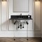 Kingston Brass 36" Black Granite Console Sink with Acrylic Legs, 8-Inch, 3-Hole, Black Granite/Oil Rubbed Bronze KVPK36KA5 - alternate 2