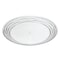 Homeroots Clear Four Piece Round Swirl Acrylic Service For Four Dinner Plate Set 520897 - alternate 1