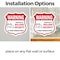 Signmission 24 Hour Surveillance Shield Sign Warning, 6 inch X 6 inch, Vinyl Decal, 2PK SHI-D-2PACK-6-350 - alternate 2
