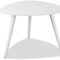 Homeroots 16" White Aluminum End Table 372273 - alternate 2