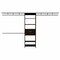 Homeroots 118" Black Manufactured Wood Closet System 535182 - alternate 1
