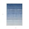 Homeroots 9' X 12' Blue And Gray Ombre Washable Indoor Outdoor Area Rug 595803 - alternate 4