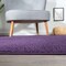 Jonathan Y Haze Solid Low-Pile Purple 8 ft Round Area Rug SEU100N-8R - alternate 2