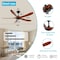 Edendirect Ceiling Fan with Remote Control Multi Speed Reversible Ceiling Fan for Home Commercial Use ZR-W2352P306690 - alternate 2