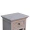 Homeroots 24" Gray Solid Wood And Glass Distressed Two Drawer Nightstand 651592 - alternate 2