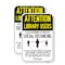 Signmission Attention Library Users Practice Social Distancing, 18'' X 24'' 2 Signs, Heavy Gauge Aluminum, 2PK A-1824-2PACK-25393 - alternate 1