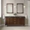 James Martin Vanities Kinnsden 72" Double Vanity, Sable Oak w/ 3 CM Parisien Bleu Silestone Top D680-V72-SBK-3PBL - alternate 2