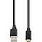 Add-On AddOn 50cm USB A 2.0 Male to USB C 2.0 Male Black Cable USBEXTAC50CM - alternate 1