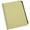Universal Preprinted Simulated Leather Tab Dividers, 31-Tab, 1-31, 11x8.5, Buff UNV20822 - alternate 1