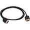 C2G PLUS SERIES 3FT HIGH SPEED HDMI CABLE WITH LOW PROFILE CONNECTORS - 4K SLIM 41363 - alternate 1