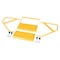 Vestil Aluminum Step Stand, 2 Step, Knock-Down, 2 Steps, 20 Overall Height, Aluminum, Yellow SSA-2-KD-Y - alternate 2
