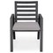 Leisuremod Chelsea Aluminum Outdoor Dining Table 87 With 8 Chairs and Cushions, Light Grey CC20-T87BL-8LGR - alternate 3
