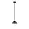 Z-Lite Realm Sphere 1 Light Pendant, Matte Black/Matte Opal, 10.75 In W x 11.25 In H 7517P11-MB - alternate 2