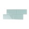 Apollo Tile Blizzard Blue 3 in x 6 in Glass Glossy Wall Subway 5 sqft/case, 40PK APLA88047 3X6A - alternate 2