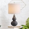Jonathan Y Anya 20.5" Mini Glass LED Table Lamp, Gray JYL1028A - alternate 2