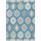 Homeroots 5' X 8' Teal Blue Ivory And Gray Southwestern Washable Indoor Outdoor Area Rug 615177 - alternate 2