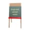 Crestline Products Adjustable Double Easel - Green Chalk/White Markerboard 17335 - alternate 2