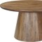 Homeroots 54" Brown Solid Wood Pedestal Base Round Top Dining Table 644519 - alternate 2