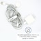 Grizzly Supply Cinch Strap, 8 in L, 0.75 in W, Hook and Loop Closure, Reusable, Gray, 9PK GS-HLCS8-Gray - alternate 2