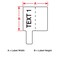 Brady P-Flag Matte Polypropylene Labels 1.18 in H x 0.788 in W Cartridge of 120 Tags M4-1-425-FP - alternate 2