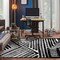 World Rug Gallery Contemporary Stripe Design Area Rug 5 ft x 7 ft Black 3018BLACK5X7 - alternate 3