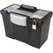 Storex Portable File Box w/Organizer, Ltr/Lgl, Black STX61510U01C - alternate 2