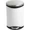Safco 3 gal. Rigid Plastic Oval Wastebasket, White 9901WH - alternate 1