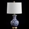 Jonathan Y Jennifer 25.25" Ceramic/Metal LED Table Lamp, Blue/White, 2PK JYL1072A-SET2 - alternate 5
