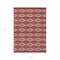 Homeroots 5' X 8' Red Ivory And Gray Geometric Washable Indoor Outdoor Area Rug 599665 - alternate 3