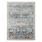 Homeroots 2' X 3' Blue and Orange Floral Stain Resistant Indoor Outdoor Area Rug 531504 - alternate 2
